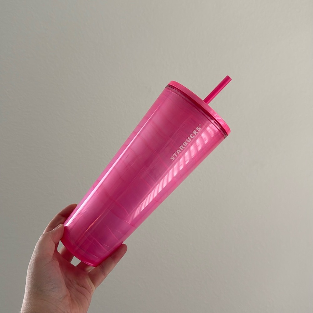24oz pink Starbucks Cup